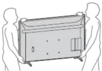 Line drawing of two human figures holding a rectangular device (no text or symbols)
