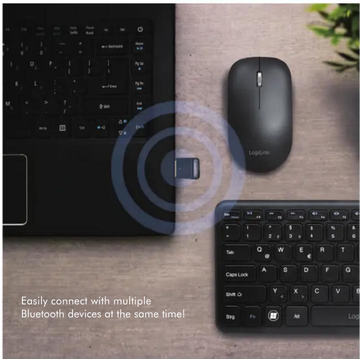 Easily connect with multiple Bluetooth devices at the same time!