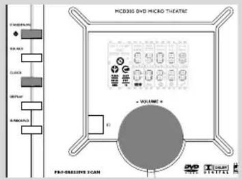 MCD395 DVD MICRO THEATRE + VOLUME + PRO-GRASSIVE SCAN