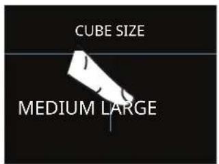 CUBE SIZE MEDIUM LARGE