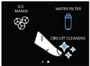 ICE MAKER WATER FILTER CIRCUIT CLEANING