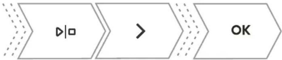 graph LR A["▶"] --> B[">"] B --> C["OK"]