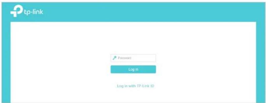 tp-link. Password. Log in. Log in with TP-Link ID.