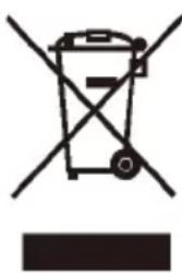 Symbol of a trash bin crossed out, representing waste sorting or disposal (no text present)