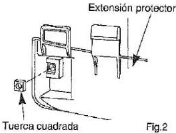 Tuerca cuadrada Extension protector Fig.2