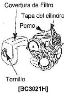 Covertura de Filtro Tapa del cilindro Pomo Tornillo [BC3021H]