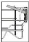 WHIRLPOOL WUO 3T141 P X - REGULERING AV HØYDEN TIL DEN ØVRE KURVEN - 3