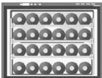 Grid of circular washers arranged in three rows and four columns, no text or symbols visible.