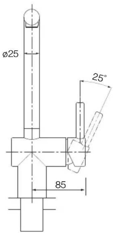 Ø25 25° 85