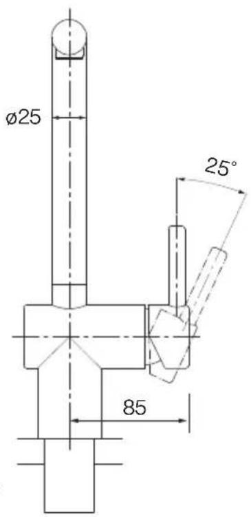 Ø25 25° 85