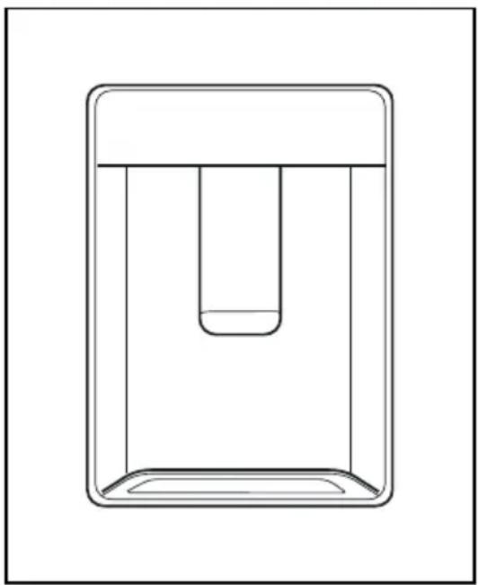 Simple line drawing of a rectangular container with a central trough and top plate (no text or symbols).