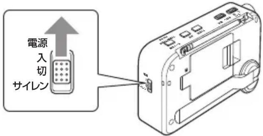 電源 入切 サイレン
