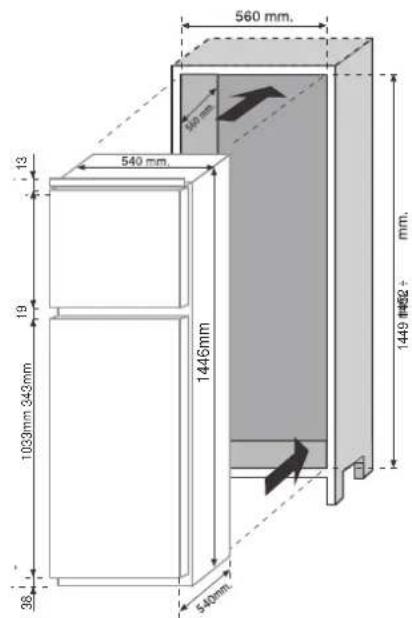 560 mm. 300 mm 540 mm. 13 19 1033mm 343mm 1446mm 38 540mm 1449 mm2 + mm.