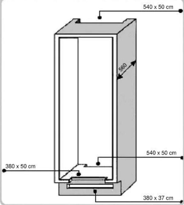 540 x 50 cm 560 380 x 50 cm 540 x 50 cm 380 x 37 cm