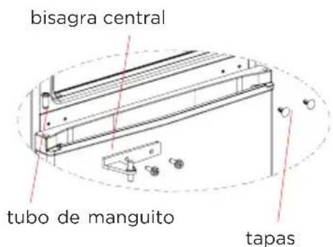 Center hinge Sleeve tube Caps