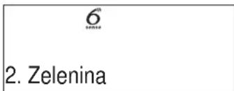6 2. Zelenina
