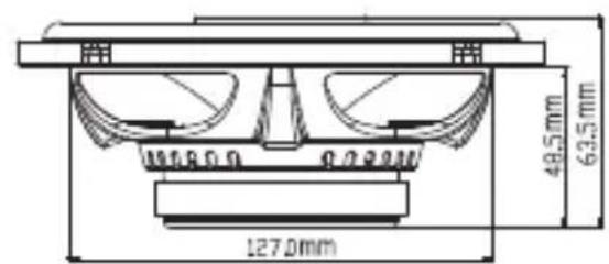 48.5mm 63.5mm 127.0mm