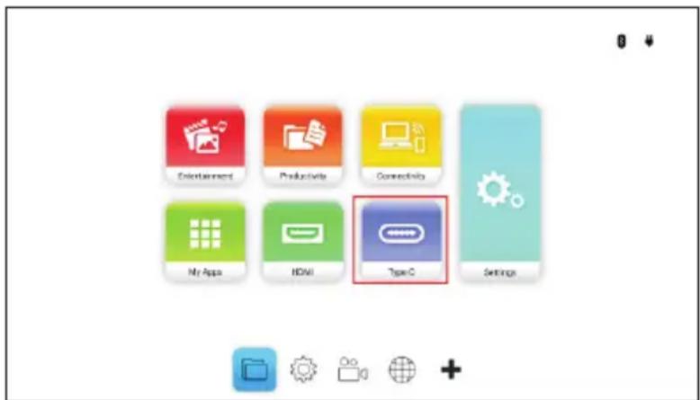 Entertainment Productivity Connectivity My Apps HDMI Type C Settings
