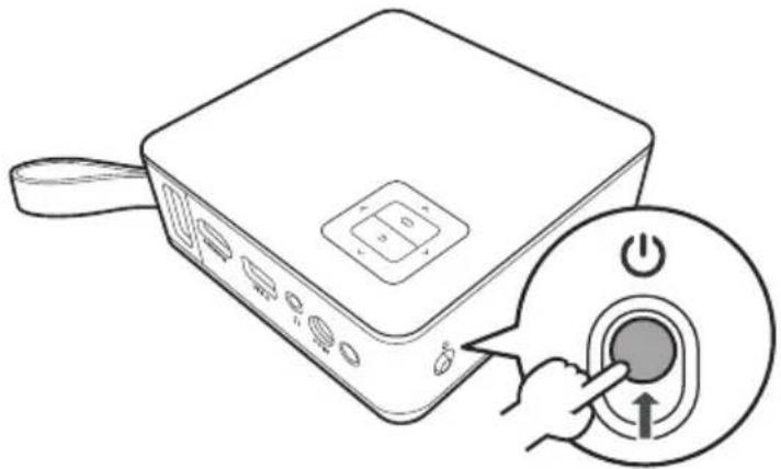 AOPEN PV11 - Allumer le projecteur - 1