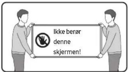 Ikke berør denne skjermen!