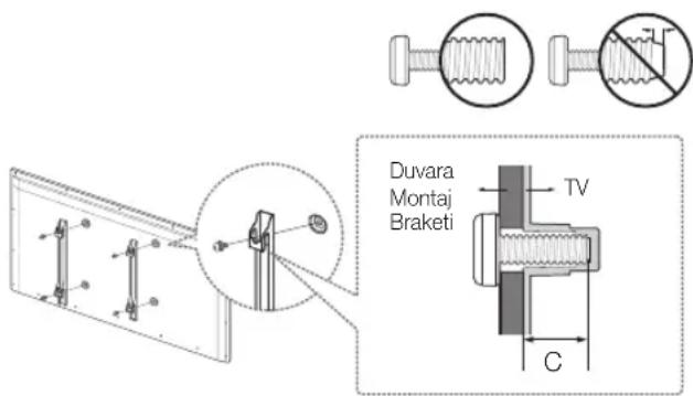 Duvara Montaj Braketi TV C