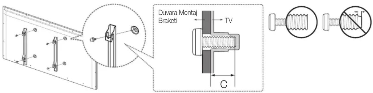 Duvara Montaj Braketi TV C