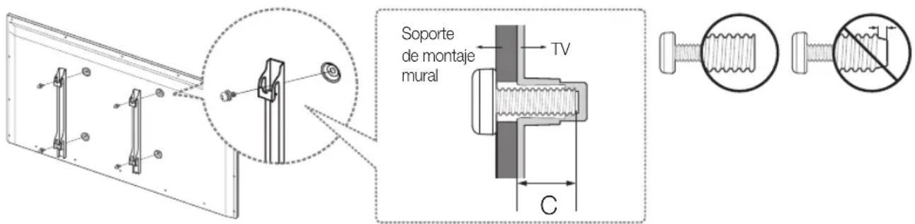 Soporte de montaje mural TV C