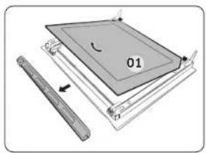 SAMSUNG NV7B41307DK - Vitre de la porte - 2