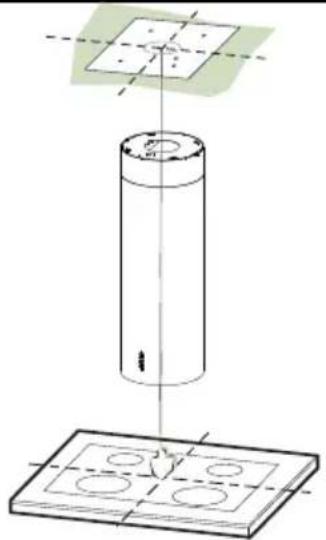 FABER The Cylindra Isola - Ref. Qtd. Componentes de instalação - 1