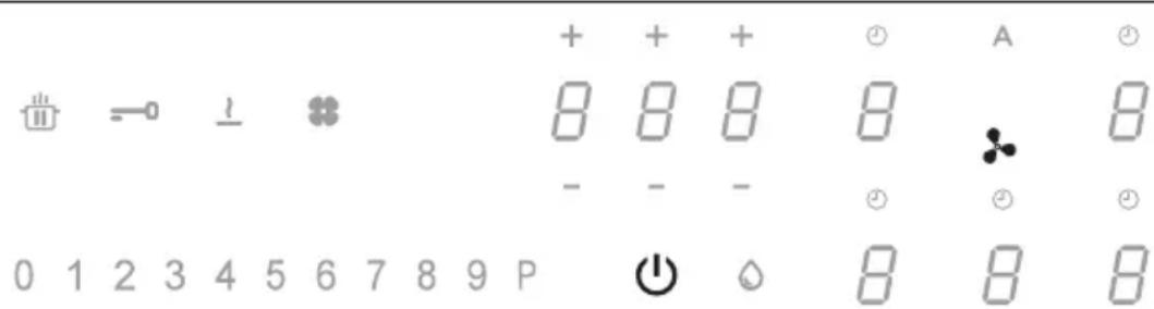 + + + Ⓞ A ⓣ 8 8 8 8 8 8 - - - Ⓞ ⓣ 0 1 2 3 4 5 6 7 8 9 P ⏻ ♘ 8 8 8