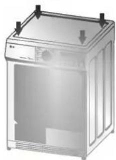 LG TD-C70030EB - De droger waterpas zetten - 4
