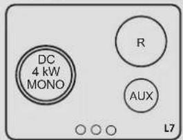 DC 4 kW MONO, R, AUX, L7