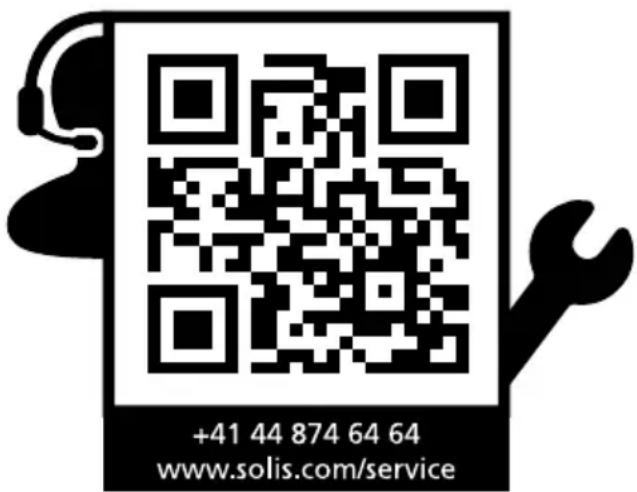 +41 44 874 64 64 www.solis.com/service