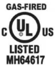 GAS-FIRED C UL US LISTED MH64617
