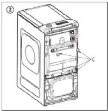 Technical line drawing of a front view of a computer tower case with labeled component (no text or symbols beyond label).