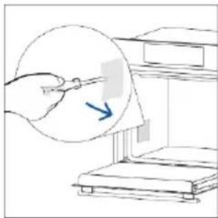 Illustration of a hand holding a pen over a document inside a storage cabinet (no text or symbols visible).