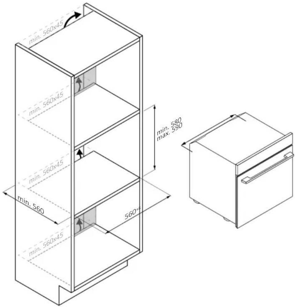 Technical diagram of a refrigerator interior with labeled components including a bumper and internal compartments, plus an inset showing a close-up view.