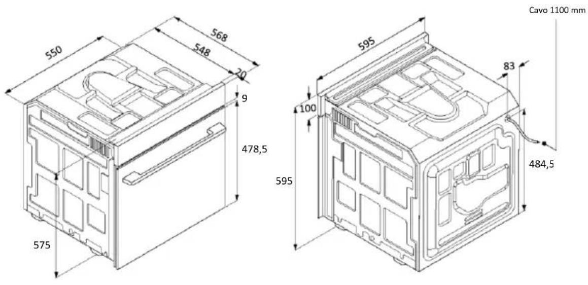 550 568 548 20 9 478,5 575 595 100 595 83 Cavo 1100 mm 484,5