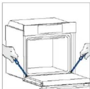 HAIER H6 ID43B3HTB - AUßERHALB DES BACKOFENS: Ausbau und Reinigung der Glastür - 8