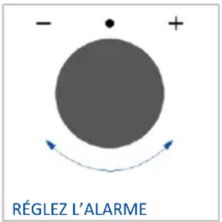Réglez l'alarme