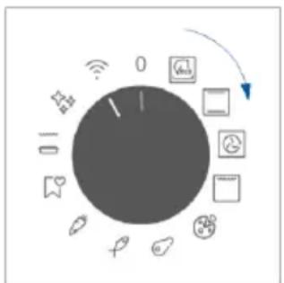 graph TD A["Input"] --> B["Switch"] B --> C["Mode"] C --> D["Output"] style A fill:#999 style B fill:#ccc style C fill:#999 style D fill:#ccc style_E["User Interface"] --> F["Control Signals"] F --> G["Device Icon"] G --> H["Icon Icon"] H --> I["Arrow to Output"]