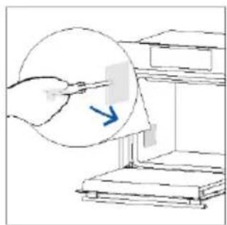 Illustration of a hand using a tool to interact with a document or paper (no text or symbols visible).