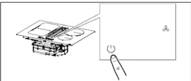 Diagram showing a mechanical assembly with a tool and a foot, no text or symbols present