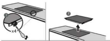 Diagram illustrating a mechanical setup with labeled components and a magnified cross-section view.