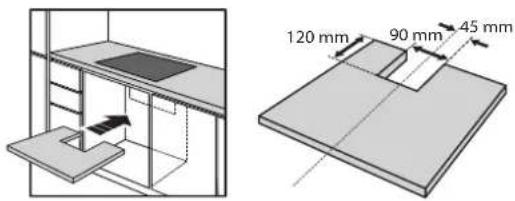 120 mm, 90 mm, 45 mm