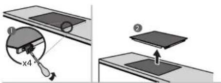 Diagram illustrating a mechanical assembly with labeled parts and a magnified cross-section view.