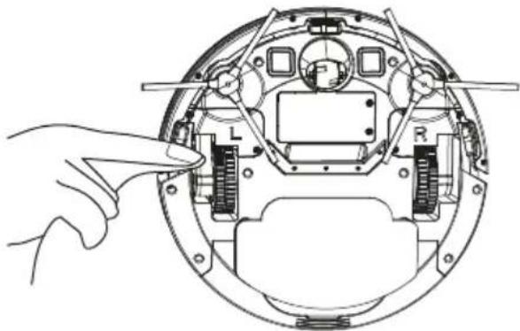 BEKO VRR 50414 VW - Alkatrészek karbantartása: alsó vizuális érzékelő, meghajtó kerék és univerzális kerék - 2