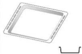Simple line drawing of a square frame with a separate curved bracket at the bottom, no text or symbols.