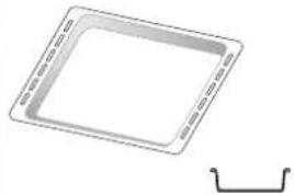 Simple line drawing of a square frame with a separate curved bracket.