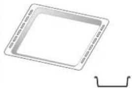 Simple line drawing of a square frame with a separate curved line below, no text or symbols.